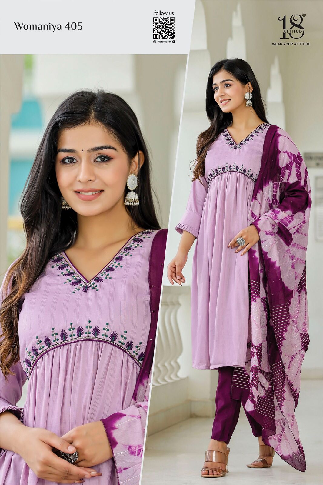 Womaniya Vol 4 Aalia Cut Masleen Kurti and Bottom Catalog
